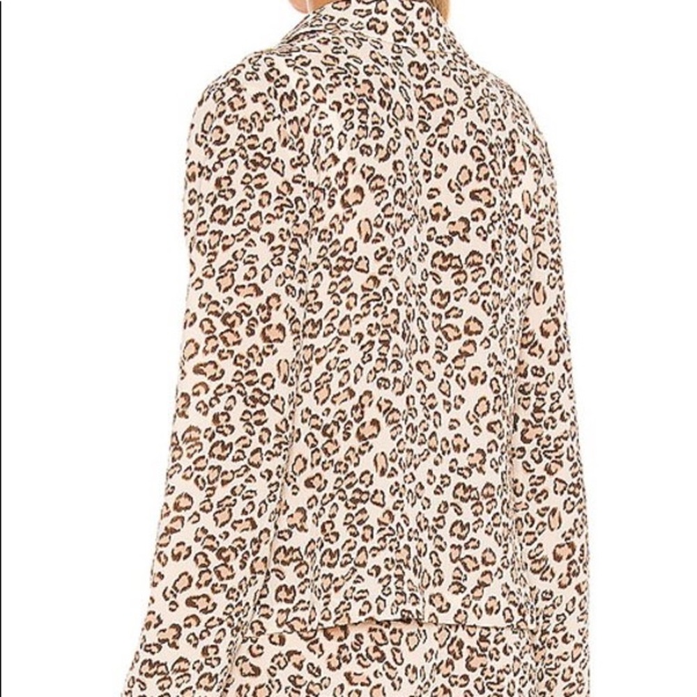 NWT L’Academie, Blouse jacket, Brown Leopard, S - Picture 5 of 7